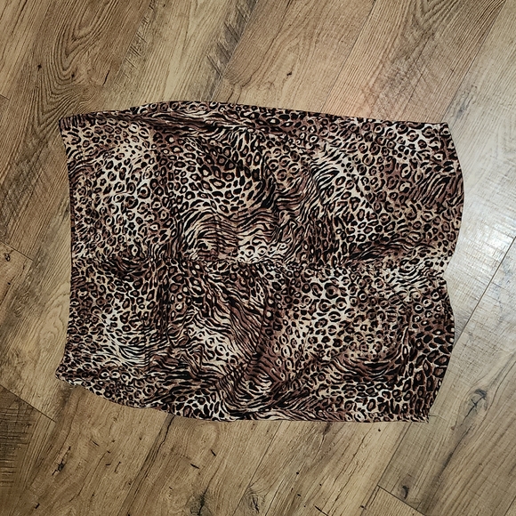 Fashion Nova | All Caught Up Leopard Skirt Set - Taupe/combo - Picture 9 of 10